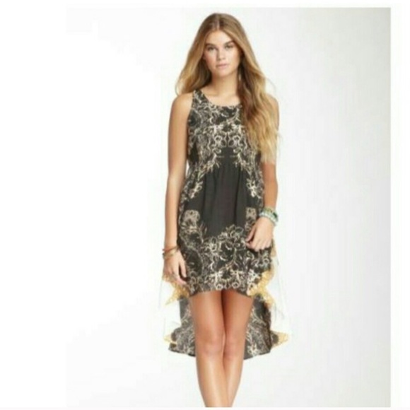 Free People Russian Plate Hugh Low Dress Open Back - Picture 1 of 16